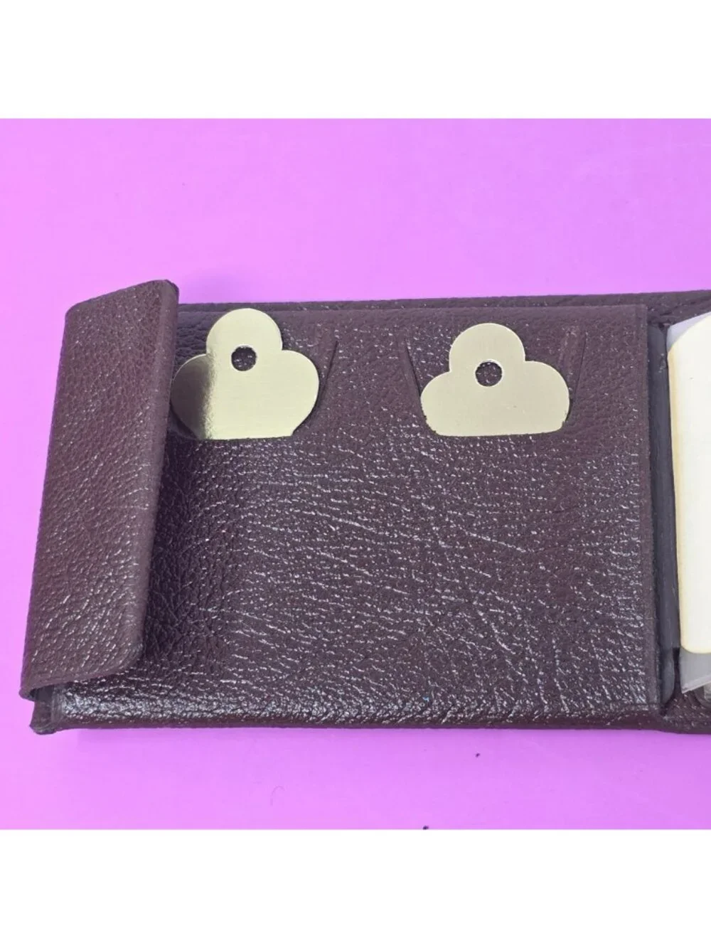 Vintage‎ Beau Brummel Split Buffalo Hide Men’s Wallet Brown Bifold NOS In Case